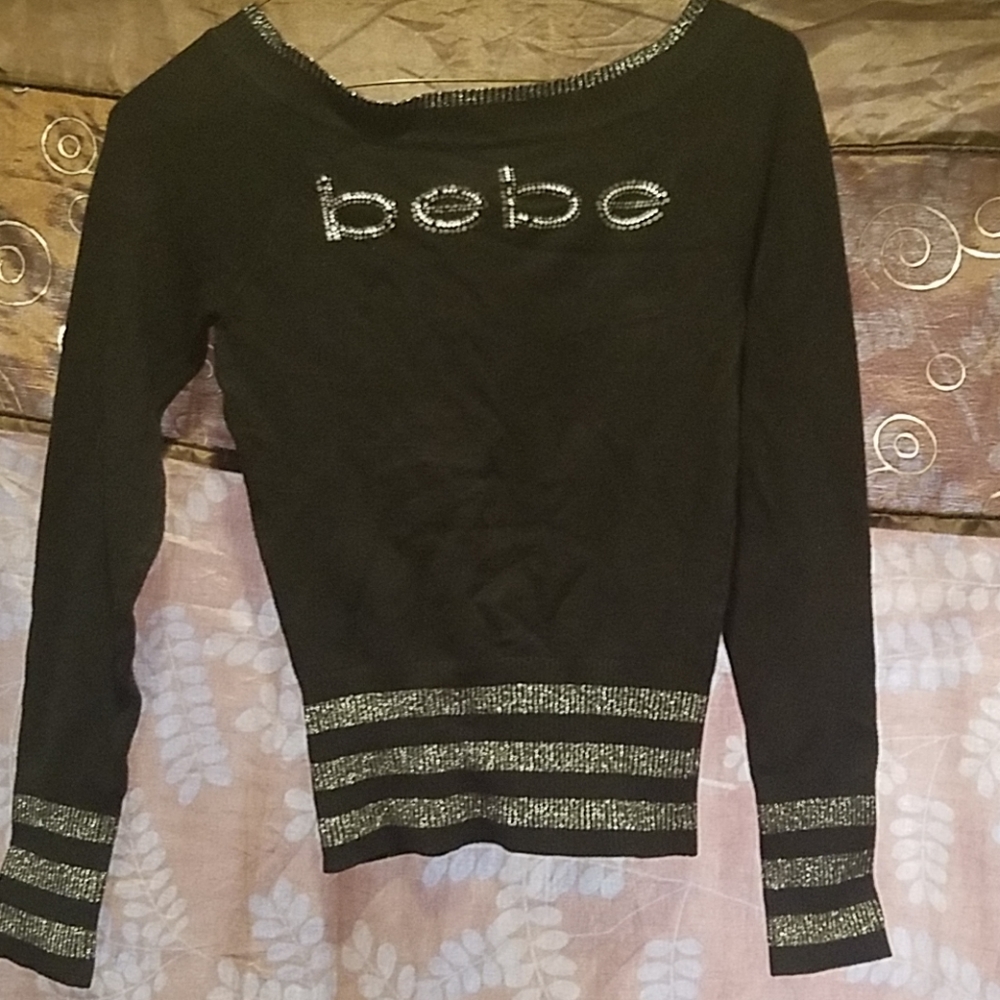 Black and silver sweater